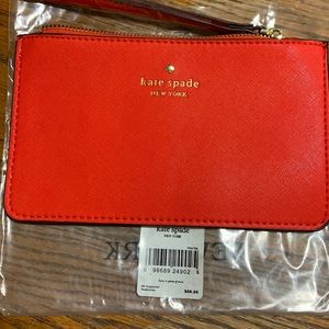 Red kate spade wristlet